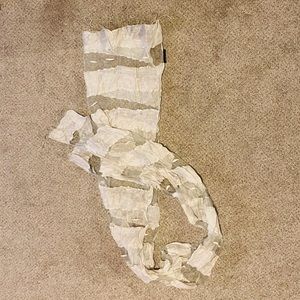 BLUE PACIFIC - 100% SILK - WHITE / SHEER - SCARF